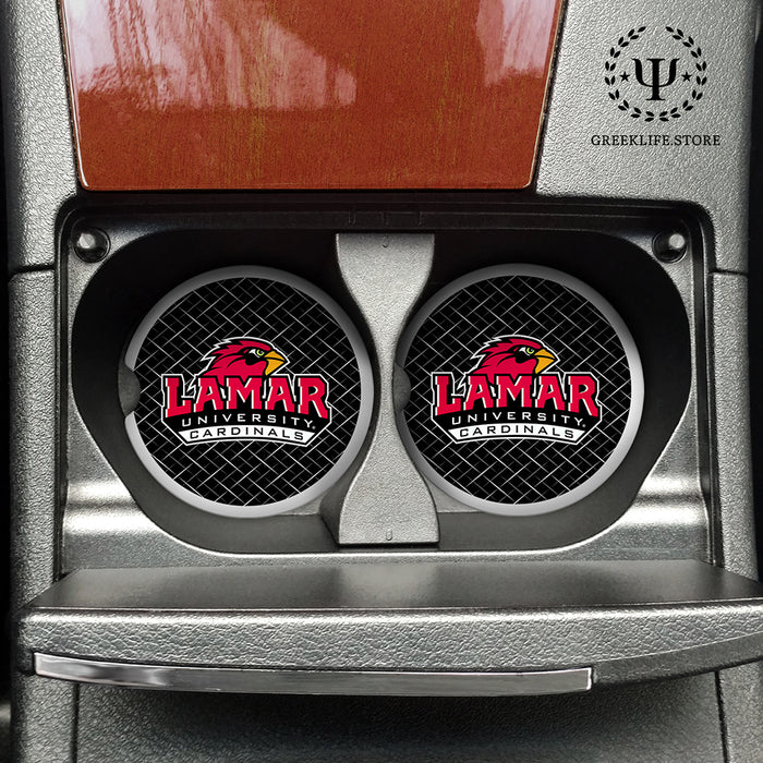 Lamar University Car Cup Holder Coaster (Set of 2)