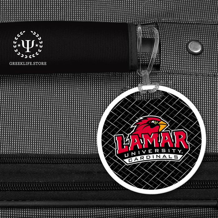 Lamar University Luggage Bag Tag (round)