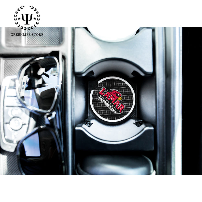 Lamar University Car Cup Holder Coaster (Set of 2)