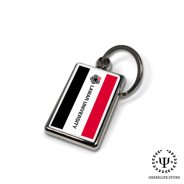 Lamar University Keychain Rectangular