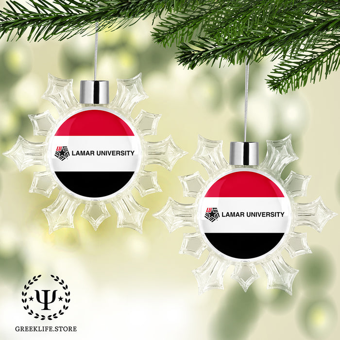 Lamar University Christmas Ornament - Snowflake