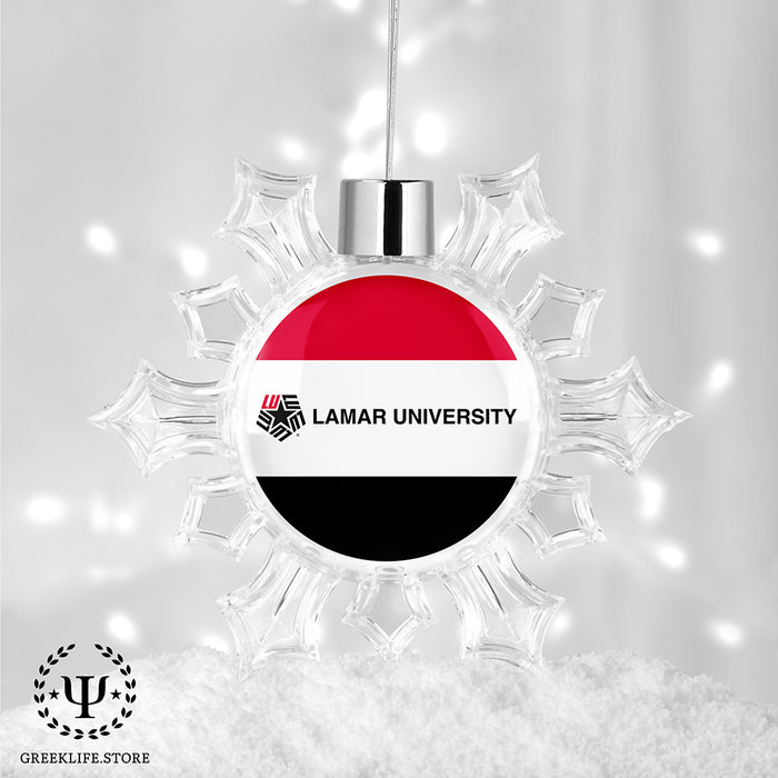 Lamar University Christmas Ornament - Snowflake