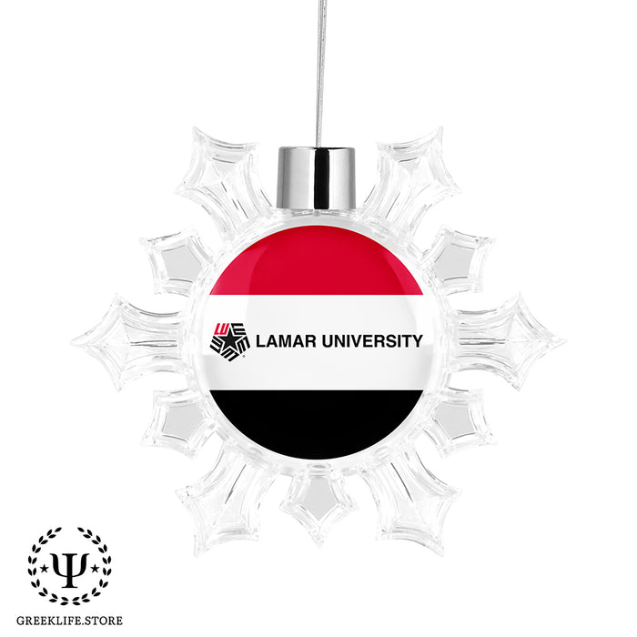 Lamar University Christmas Ornament - Snowflake