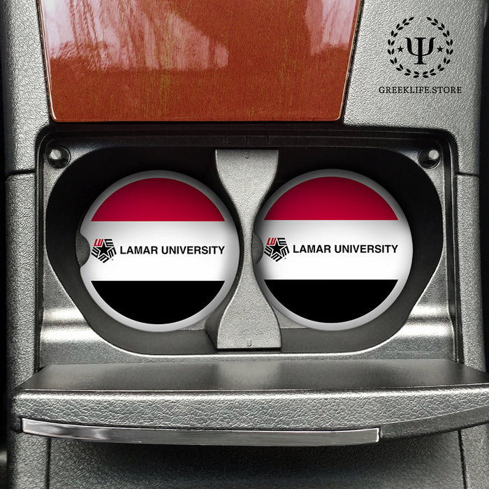 Lamar University Car Cup Holder Coaster (Set of 2)