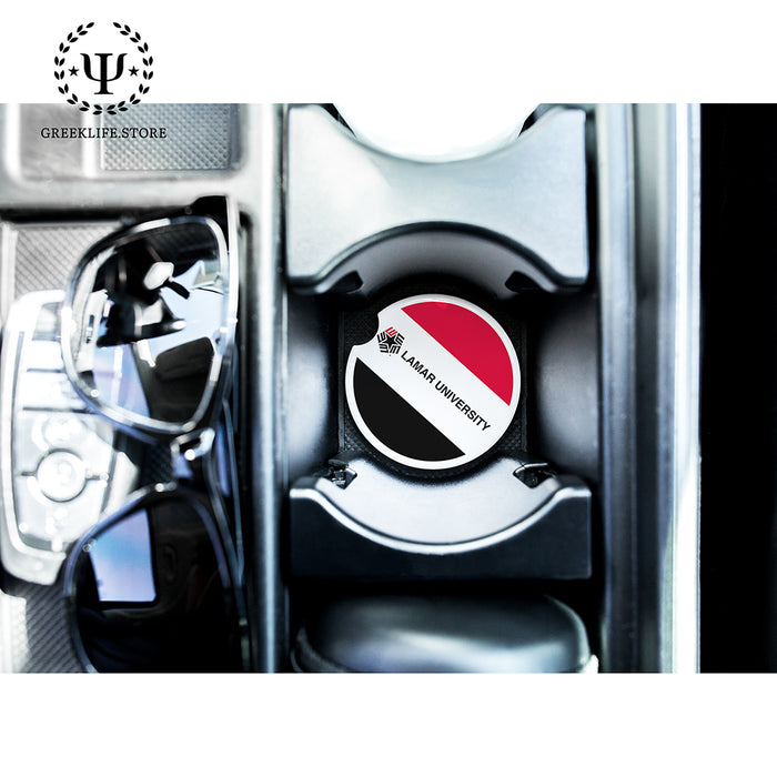 Lamar University Car Cup Holder Coaster (Set of 2)