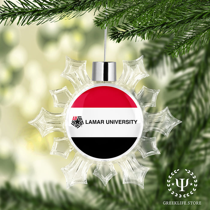 Lamar University Christmas Ornament - Snowflake