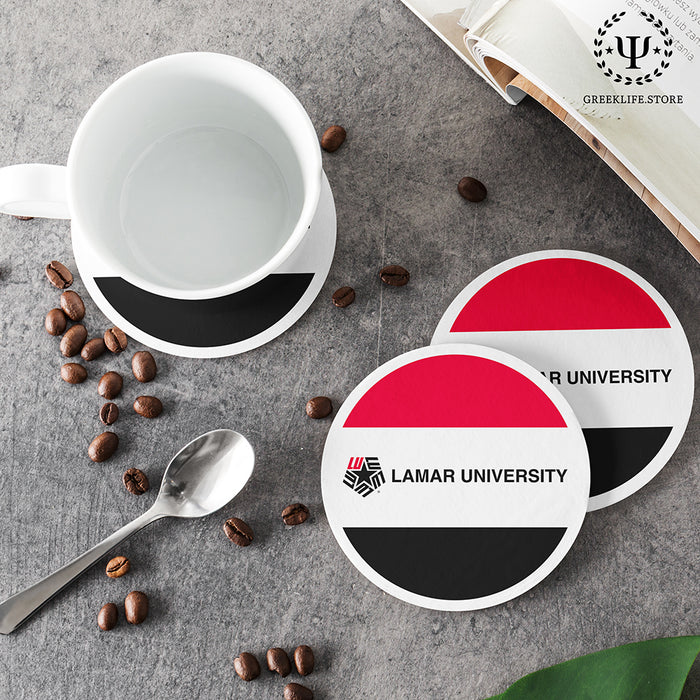 Lamar University Beverage coaster round (Set of 4)
