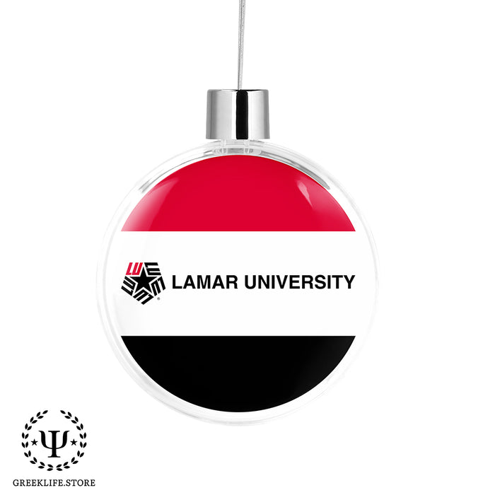 Lamar University Christmas Ornament Flat Round
