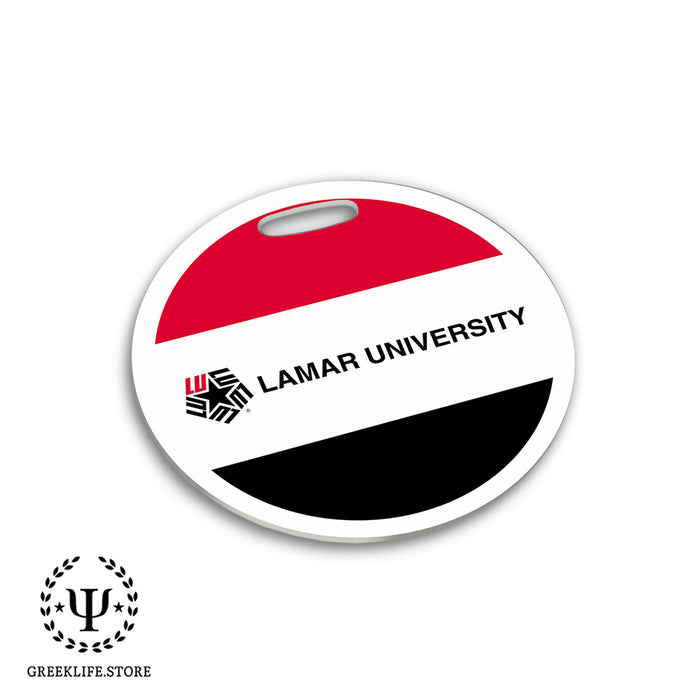 Lamar University Luggage Bag Tag (round)
