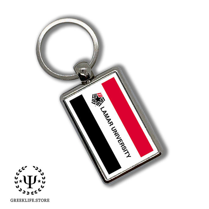 Lamar University Keychain Rectangular
