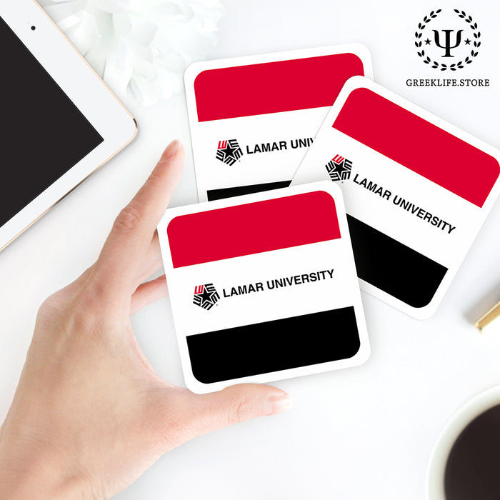 Lamar University Beverage Coasters Square (Set of 4)