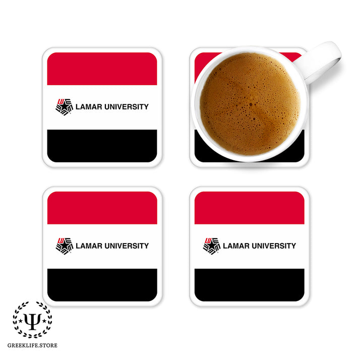 Lamar University Beverage Coasters Square (Set of 4)