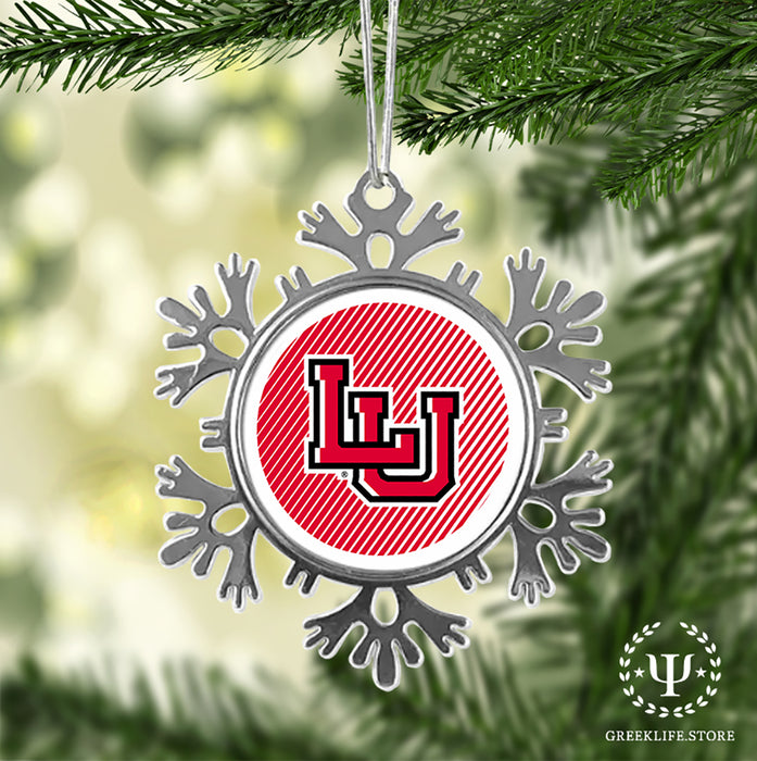 Lamar University Christmas Ornament - Snowflake Metal