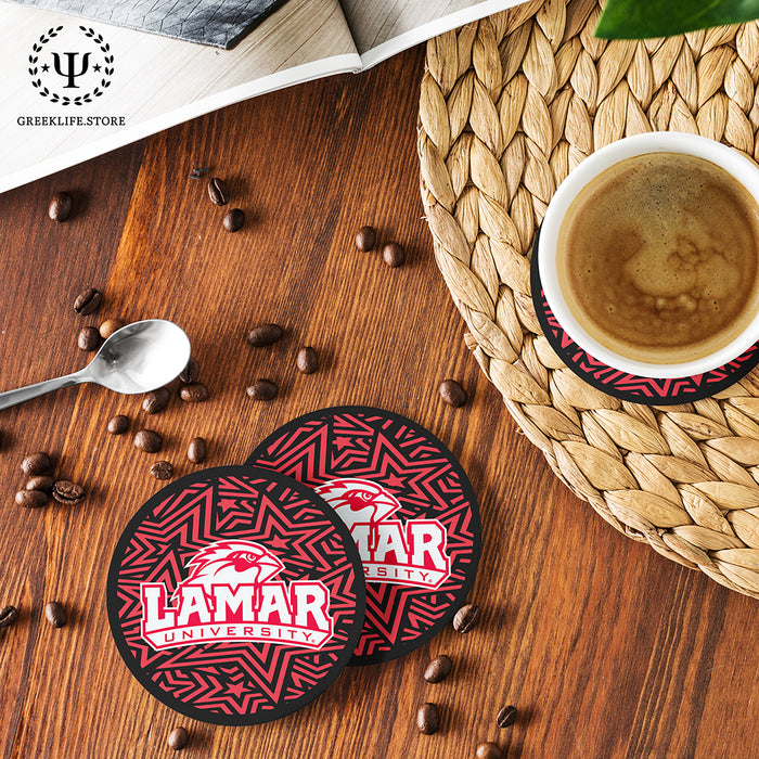 Lamar University Beverage coaster round (Set of 4)