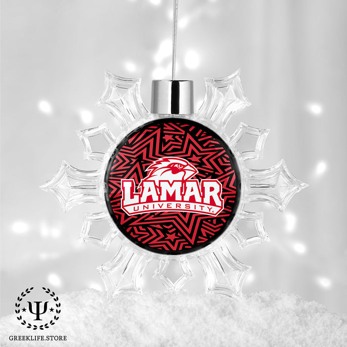 Lamar University Christmas Ornament - Snowflake