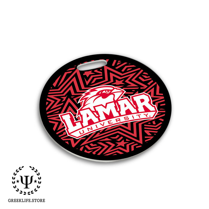 Lamar University Luggage Bag Tag (round)