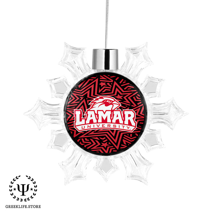 Lamar University Christmas Ornament - Snowflake
