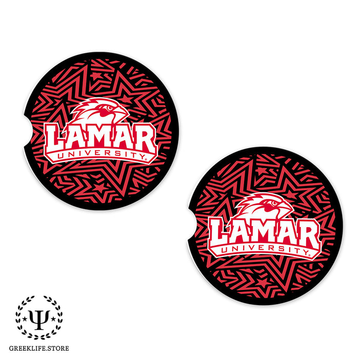 Lamar University Car Cup Holder Coaster (Set of 2)