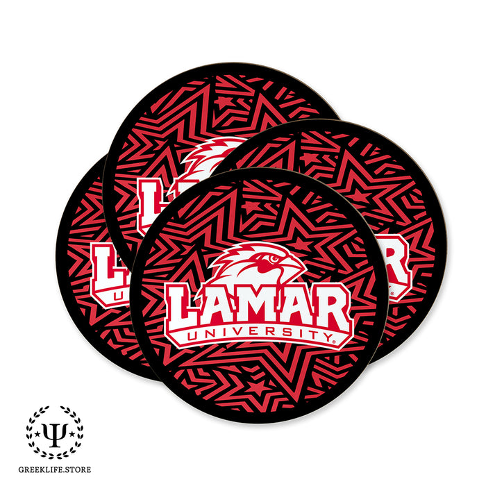 Lamar University Beverage coaster round (Set of 4)