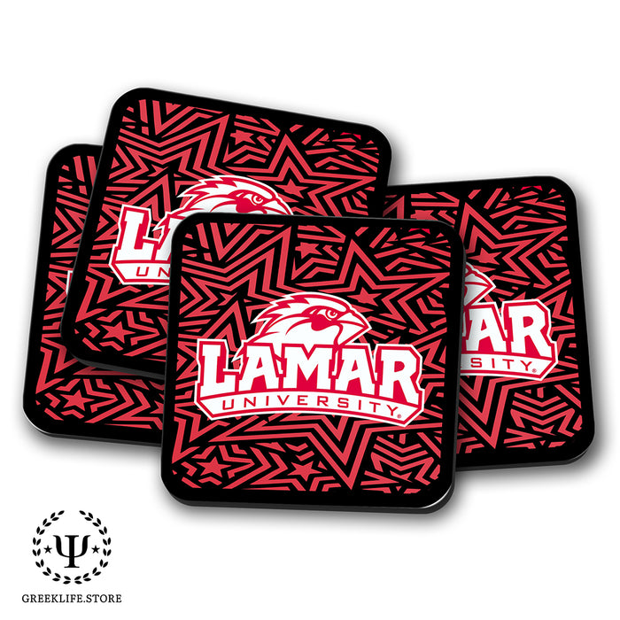 Lamar University Beverage Coasters Square (Set of 4)