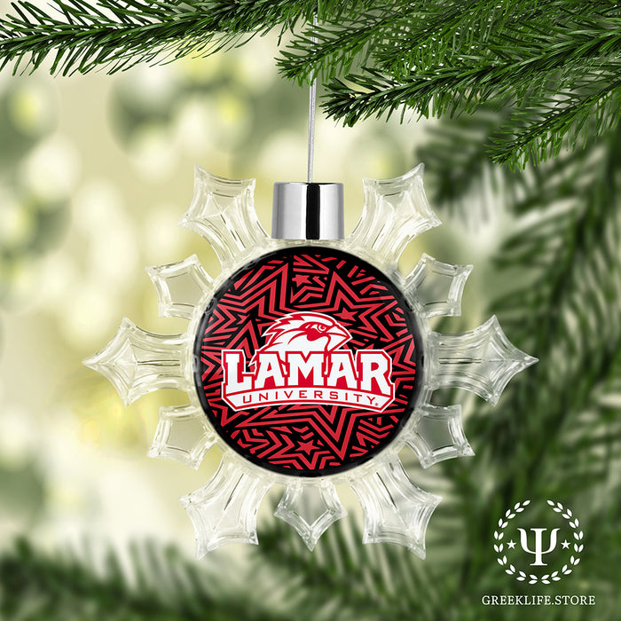Lamar University Christmas Ornament - Snowflake