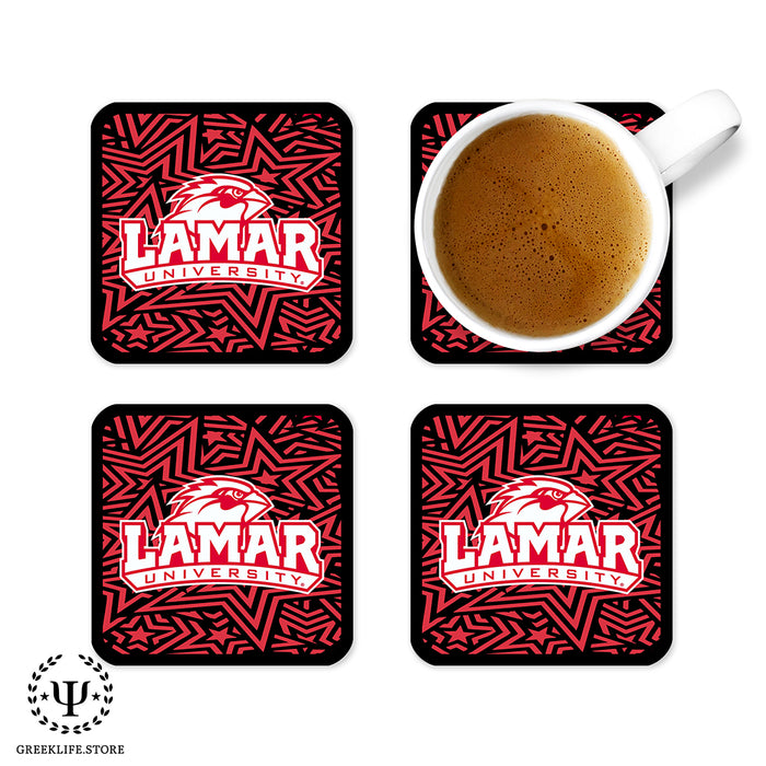 Lamar University Beverage Coasters Square (Set of 4)