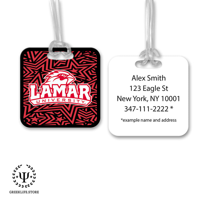 Lamar University Luggage Bag Tag (square)