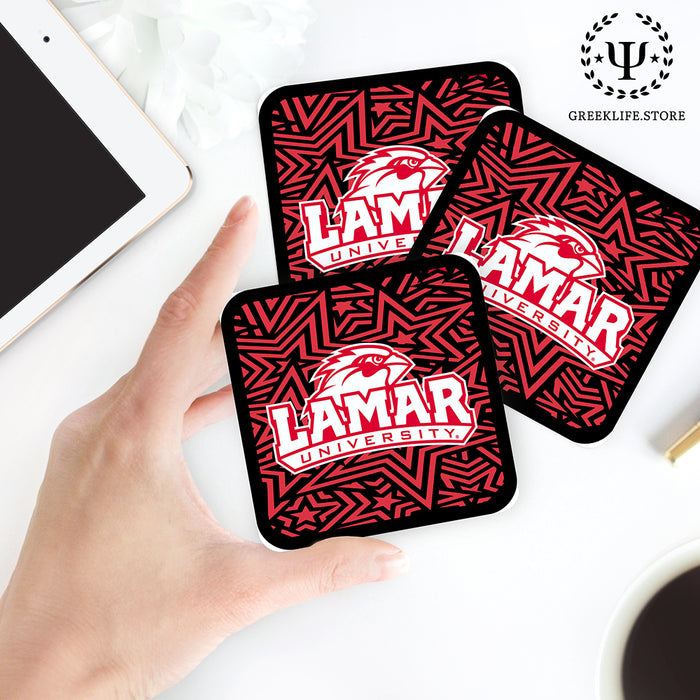 Lamar University Beverage Coasters Square (Set of 4)