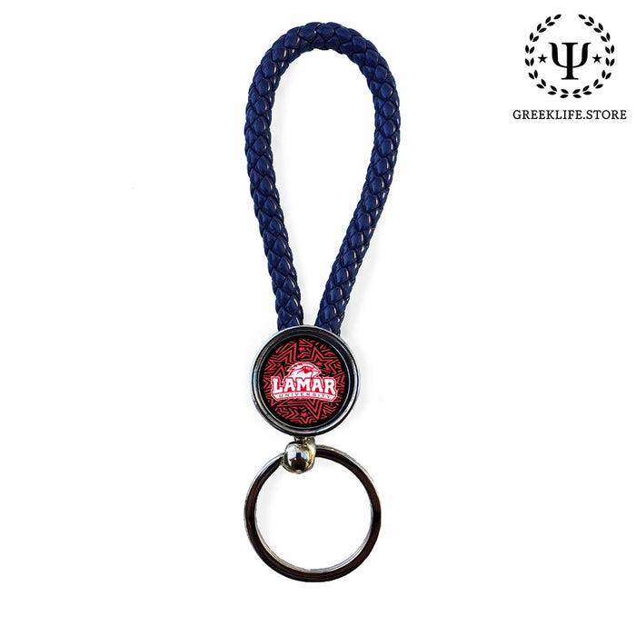 Lamar University Keychain round