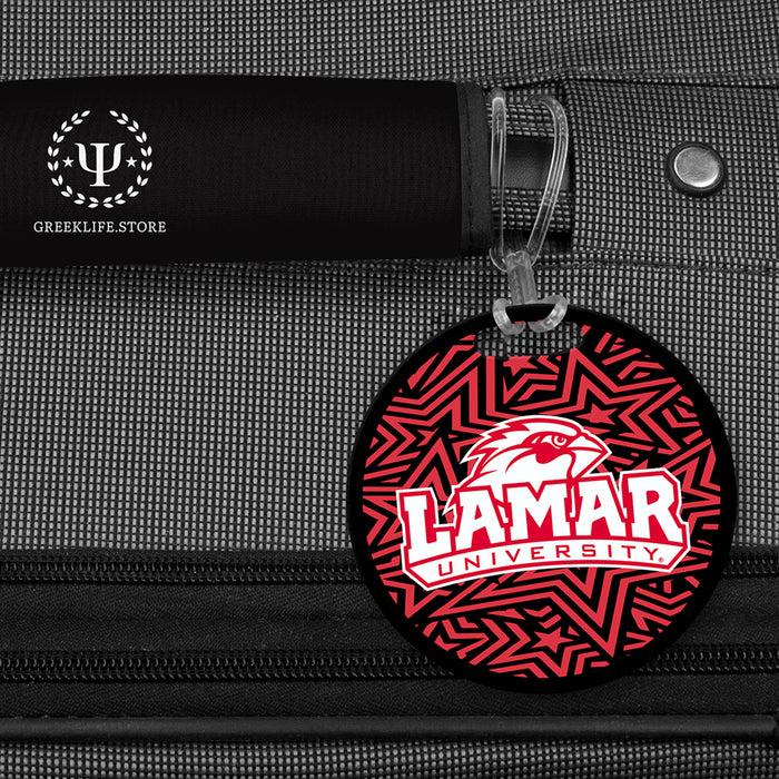 Lamar University Luggage Bag Tag (round)