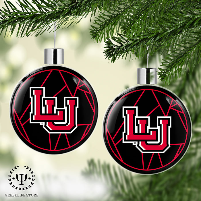 Lamar University Christmas Ornament Flat Round