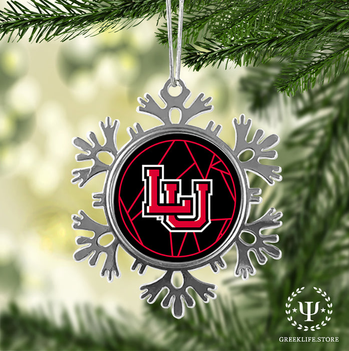Lamar University Christmas Ornament - Snowflake Metal