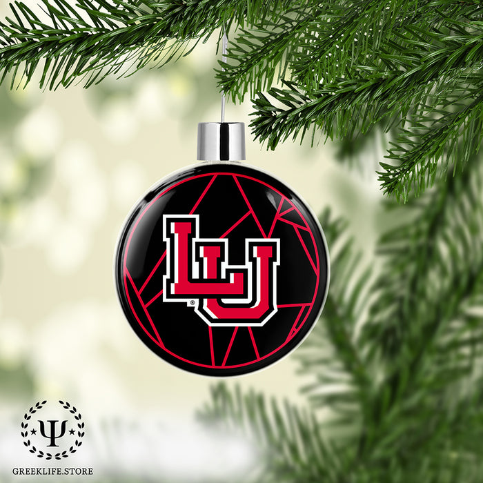 Lamar University Christmas Ornament Flat Round