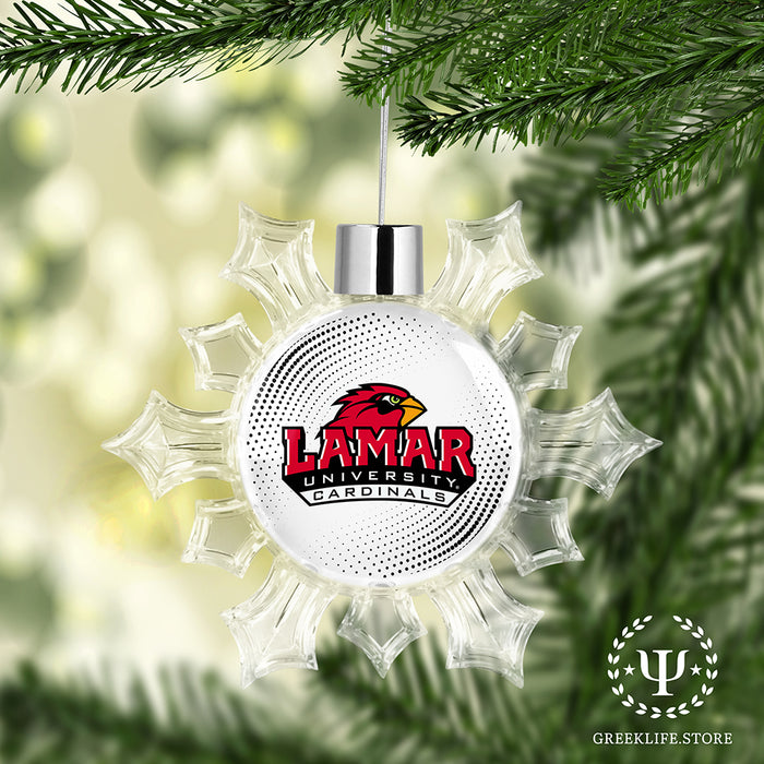 Lamar University Christmas Ornament - Snowflake