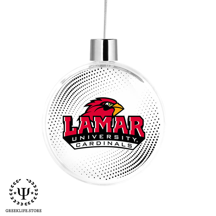 Lamar University Christmas Ornament Flat Round