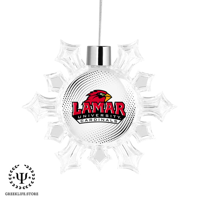 Lamar University Christmas Ornament - Snowflake