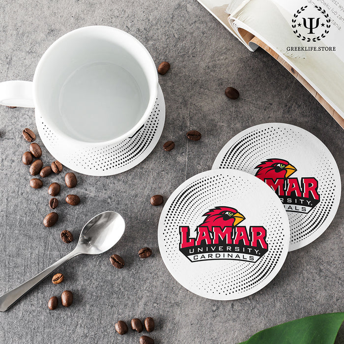 Lamar University Beverage coaster round (Set of 4)