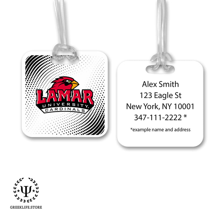 Lamar University Luggage Bag Tag (square)