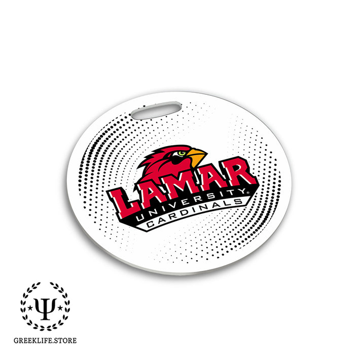 Lamar University Luggage Bag Tag (round)