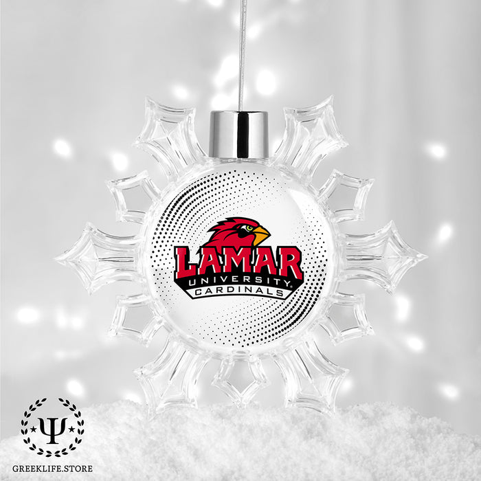 Lamar University Christmas Ornament - Snowflake