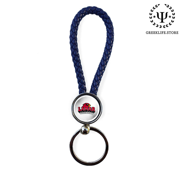 Lamar University Keychain round