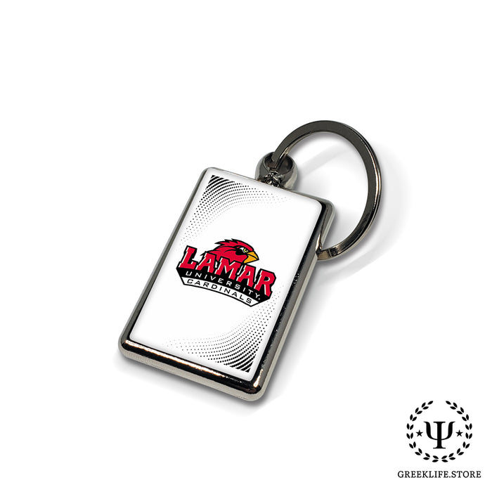 Lamar University Keychain Rectangular