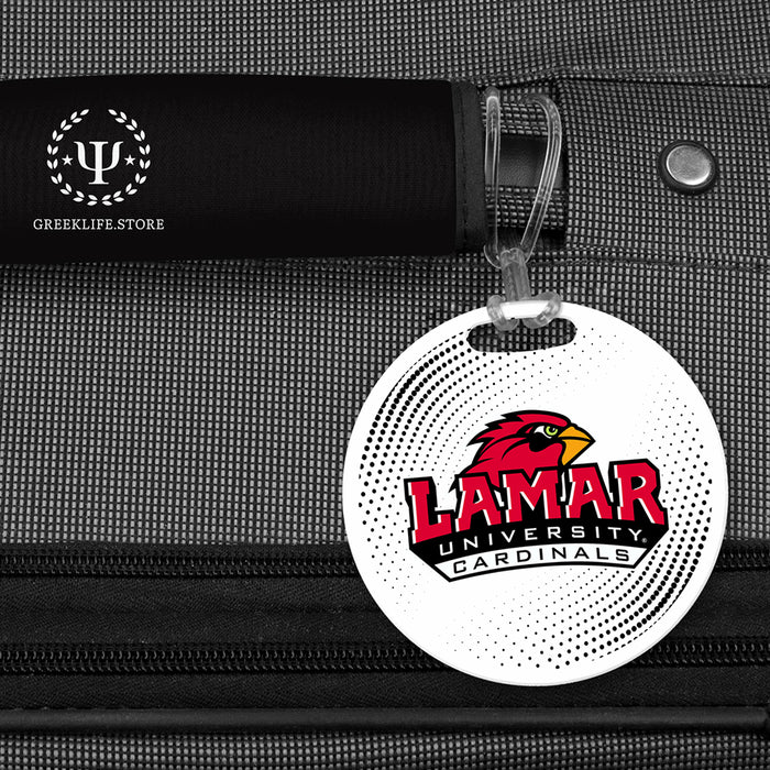 Lamar University Luggage Bag Tag (round)