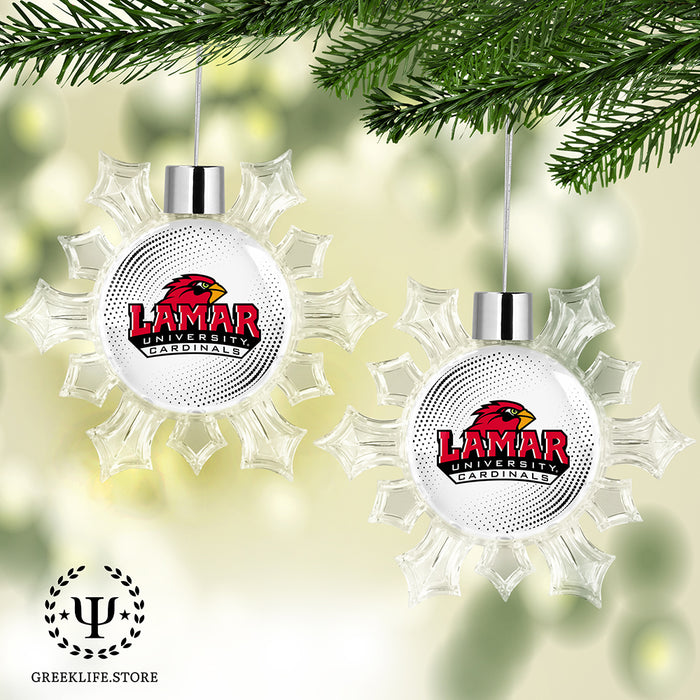 Lamar University Christmas Ornament - Snowflake