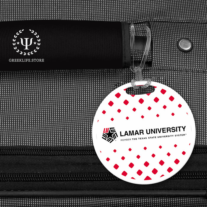 Lamar University Luggage Bag Tag (round)