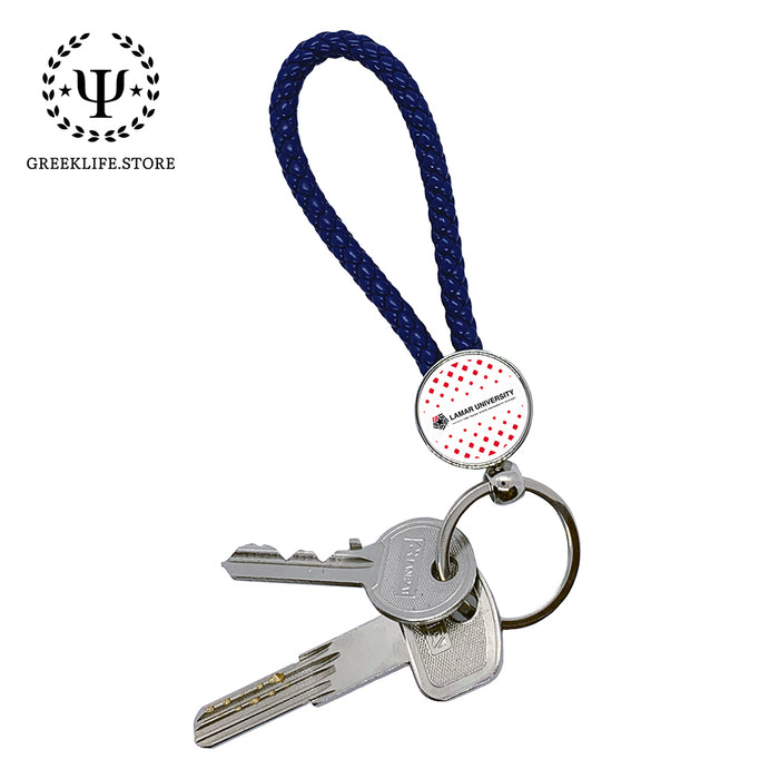 Lamar University Keychain round
