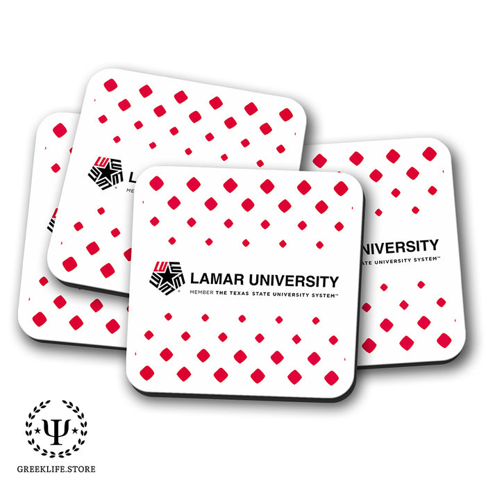 Lamar University Beverage Coasters Square (Set of 4)