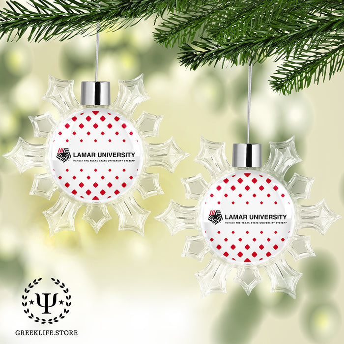 Lamar University Christmas Ornament - Snowflake