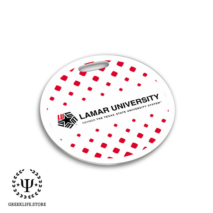 Lamar University Luggage Bag Tag (round)