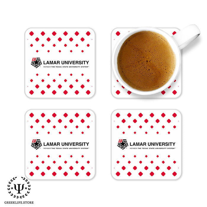 Lamar University Beverage Coasters Square (Set of 4)